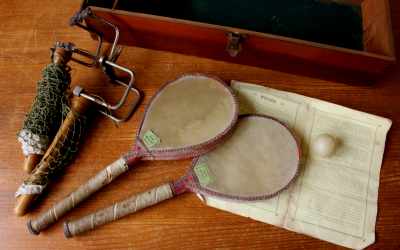 Antique Rudd Table Tennis Set
