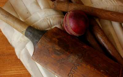 Cricket Bat Pads Stumps Ball