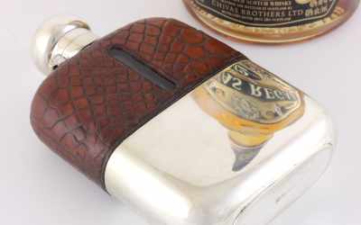 Croc Leather Hip Flask