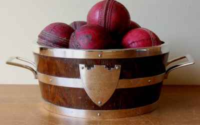Oak Cricket Ball Bowl