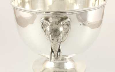 Silver Elephant Bowl