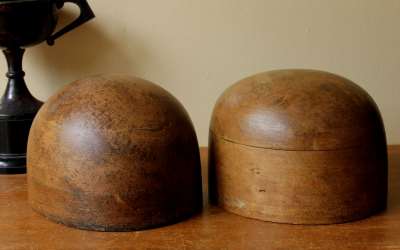 Two Wood Hat Blocks