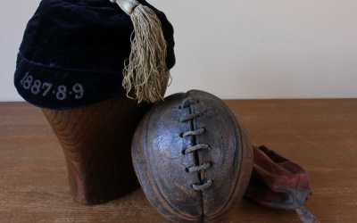 Victorian Football Cap And Ball