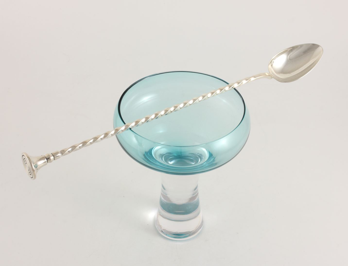 Christofle Silver Plated Long Cocktail Stirrer Spoon & Muddler. French.