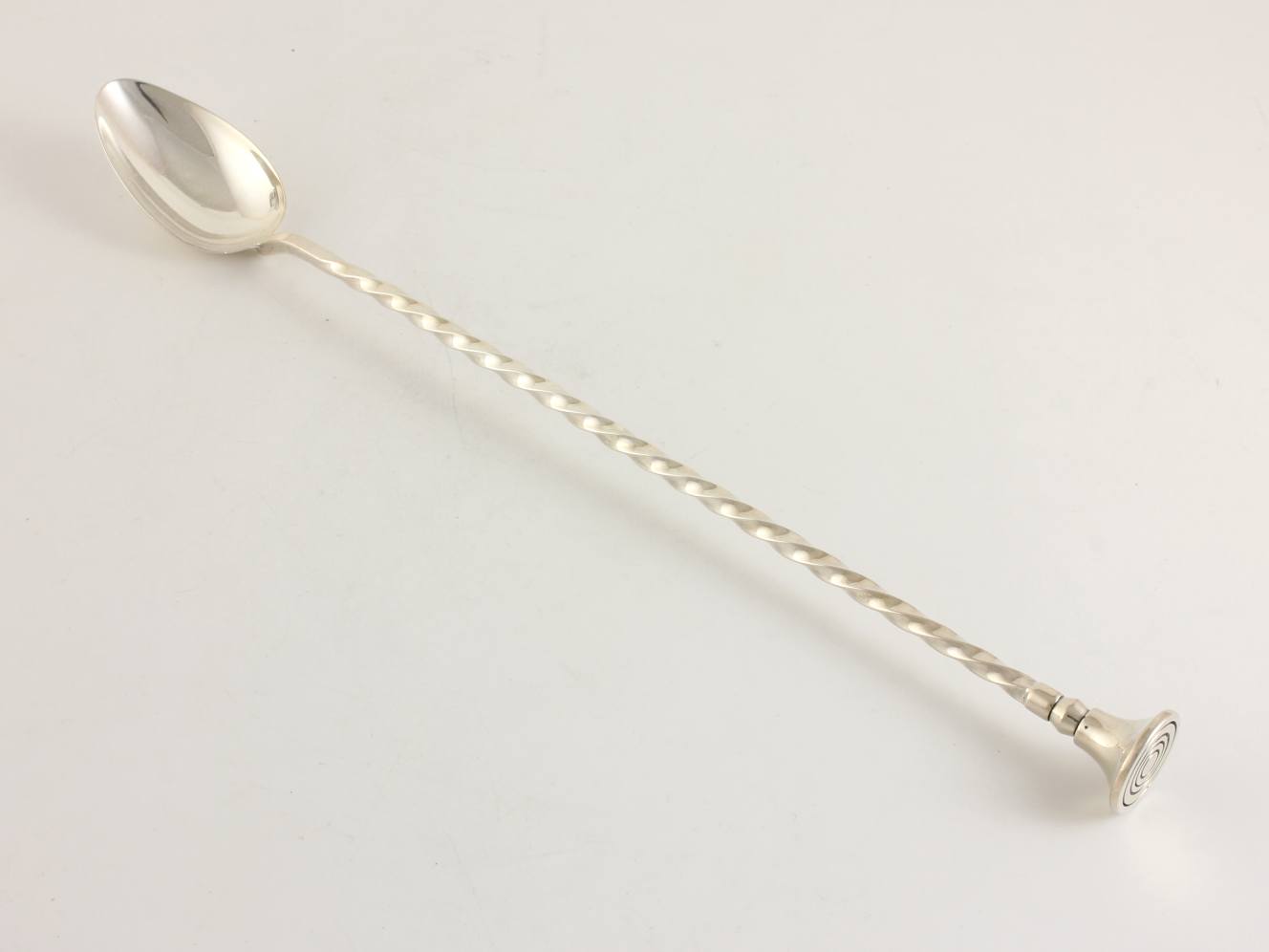 Christofle Silver Plated Long Cocktail Stirrer Spoon & Muddler. French.