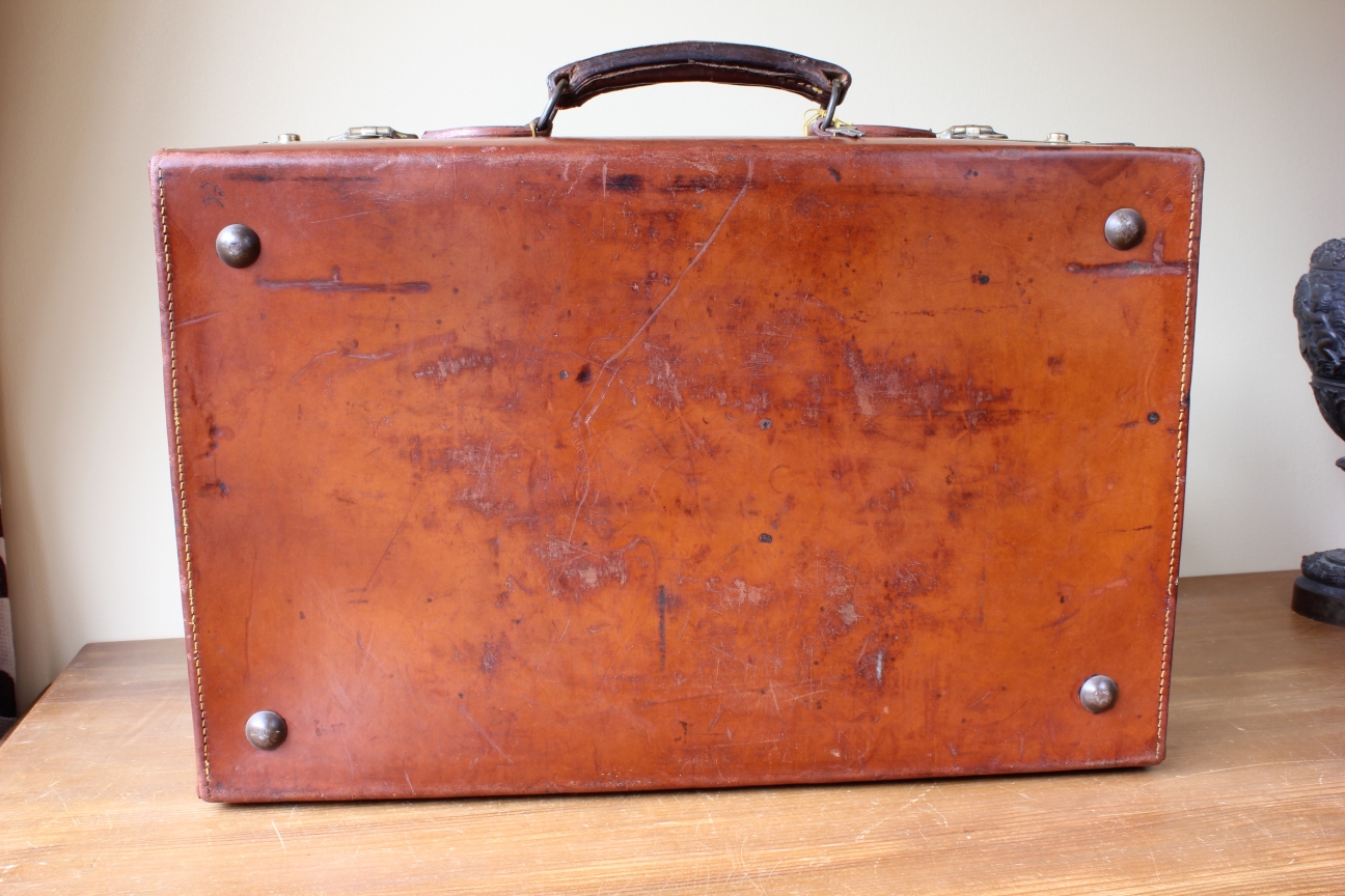 cowhide suitcase