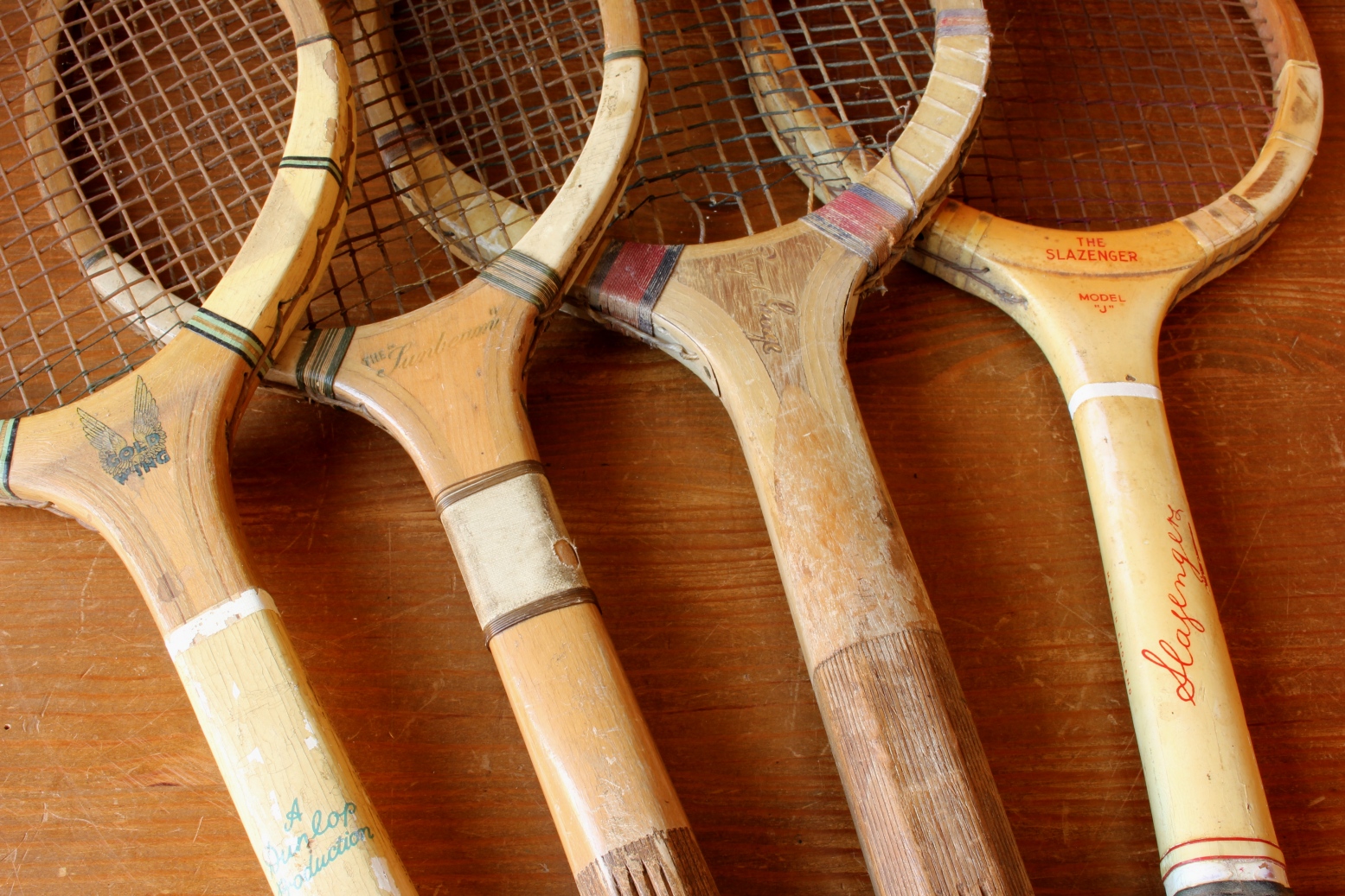 4 Tennis Rackets For Shop Display / Sports Bar/ Prop.