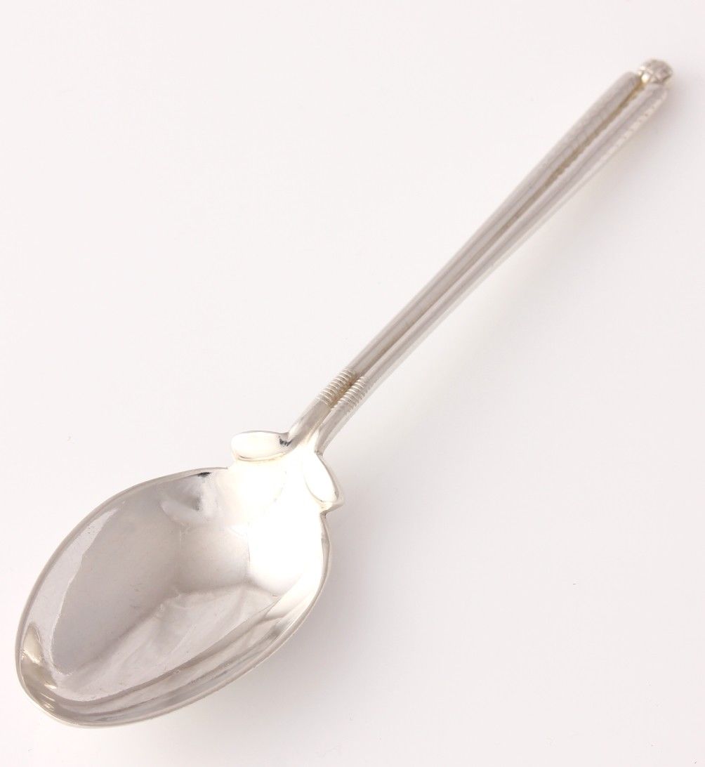 Silver Golf Club & Ball Spoon. Golfing Golfer Gift. Walker & Hall