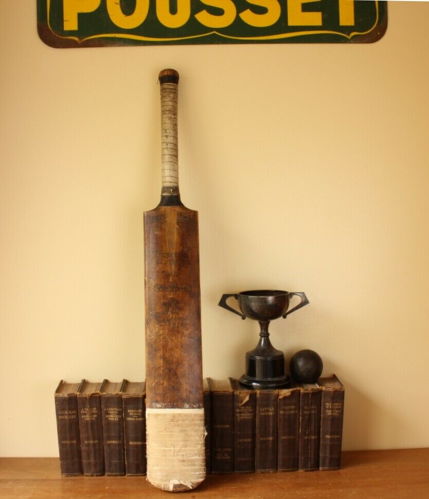 Gradidge Imperial Driver Cricket Willow Bat.Sport Shop Display c1920.