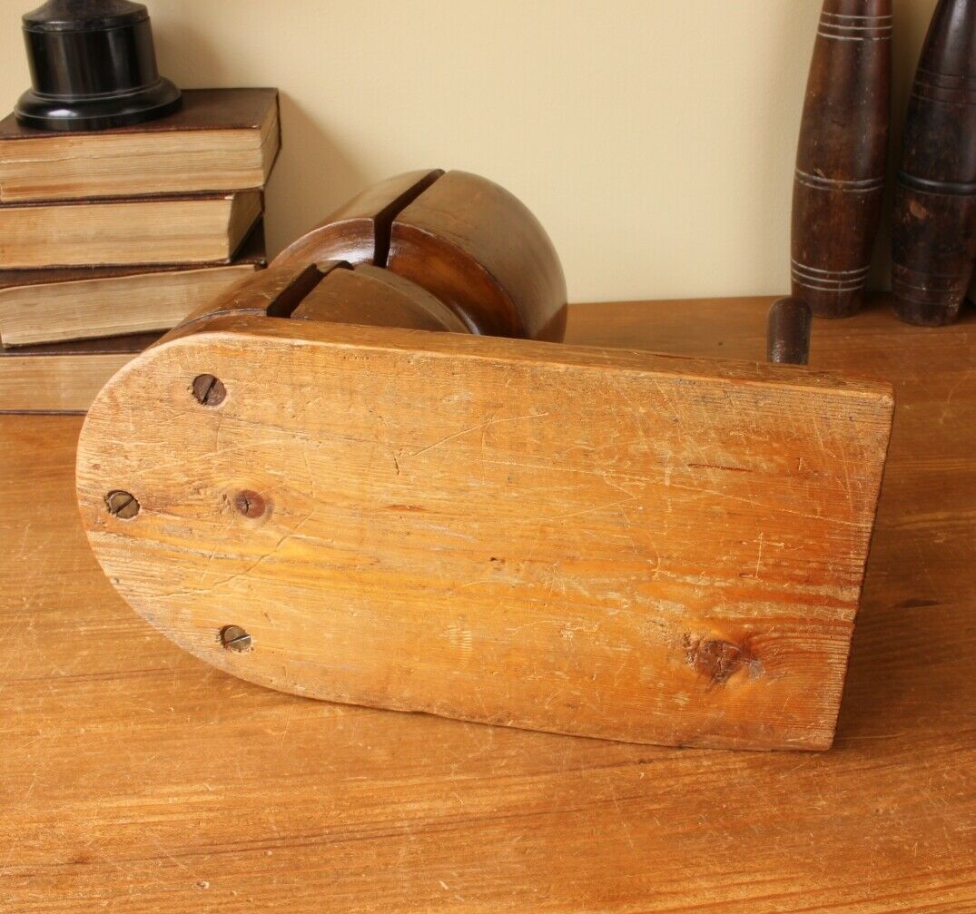 Milliners Adjustable Wooden Hat Stretcher Sizer Block Shop Display Stand.