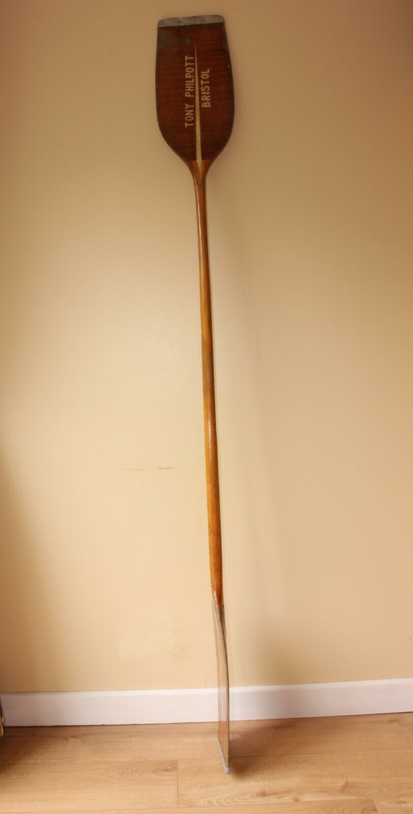 Double End Wood Kayak Paddle. Decorative Boating River Canoe Oar.