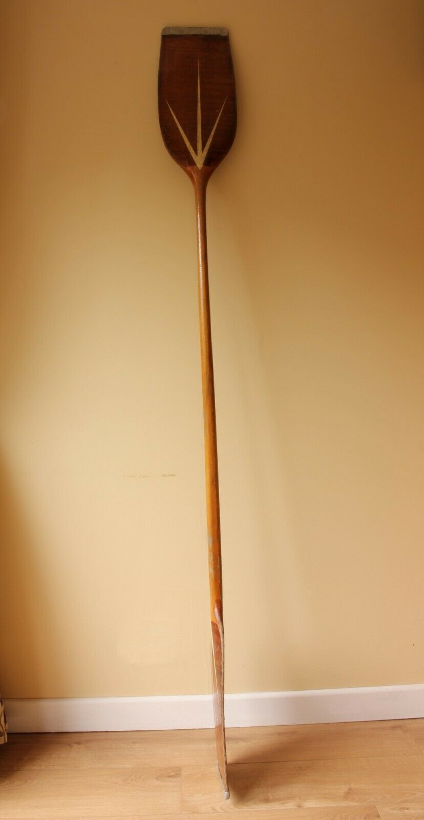 Double End Wood Kayak Paddle. Decorative Boating River Canoe Oar.