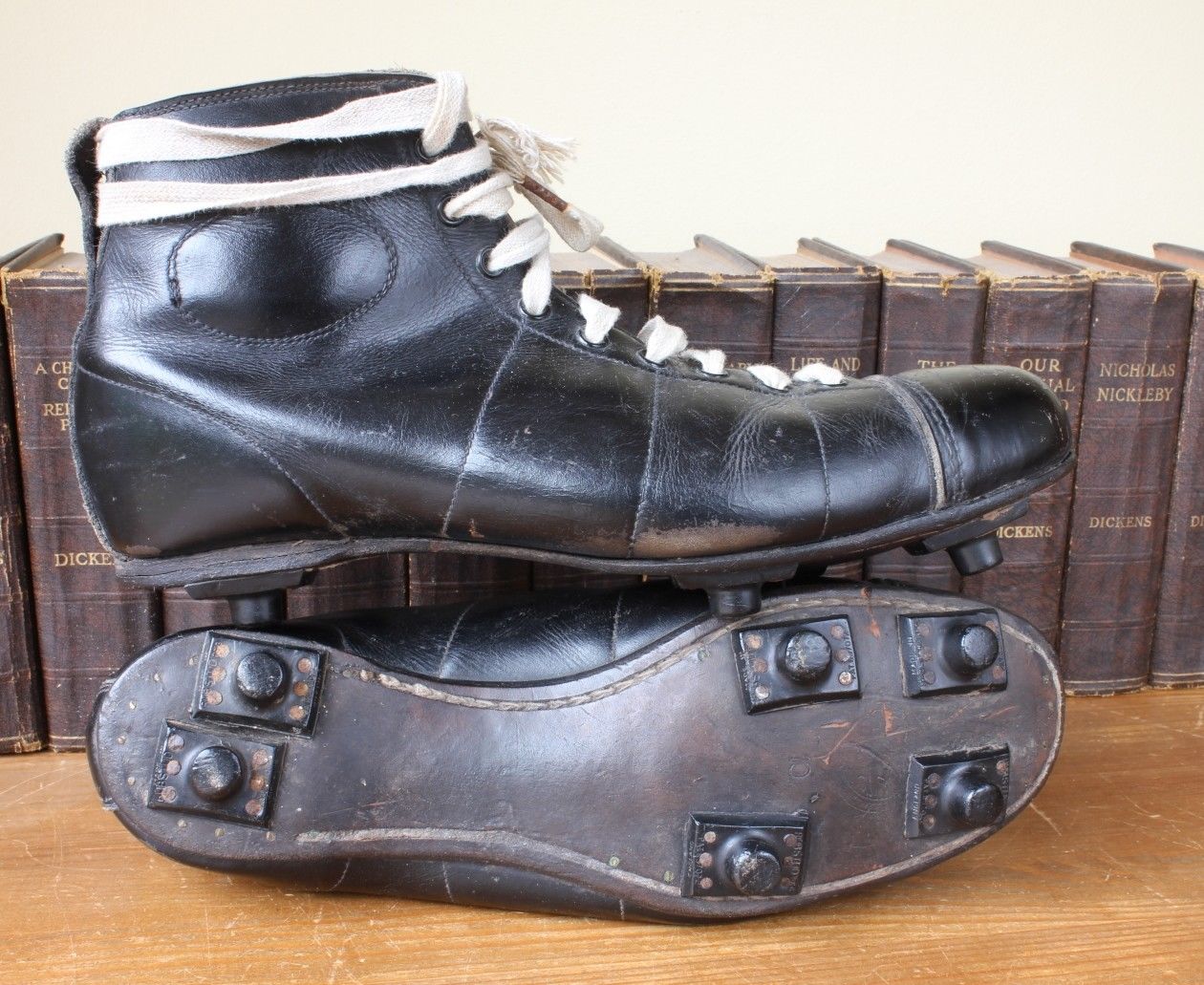 Leather Rubber Stud Cleats c1940 