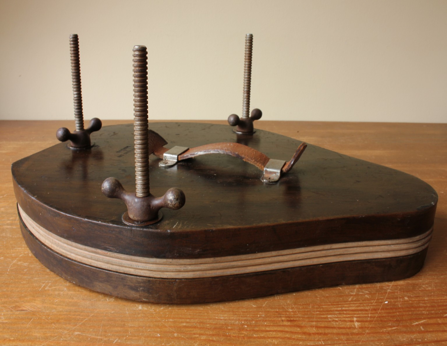 Slazengers Multiple Tennis Racket Press. Vintage Wooden Multi Clamp.