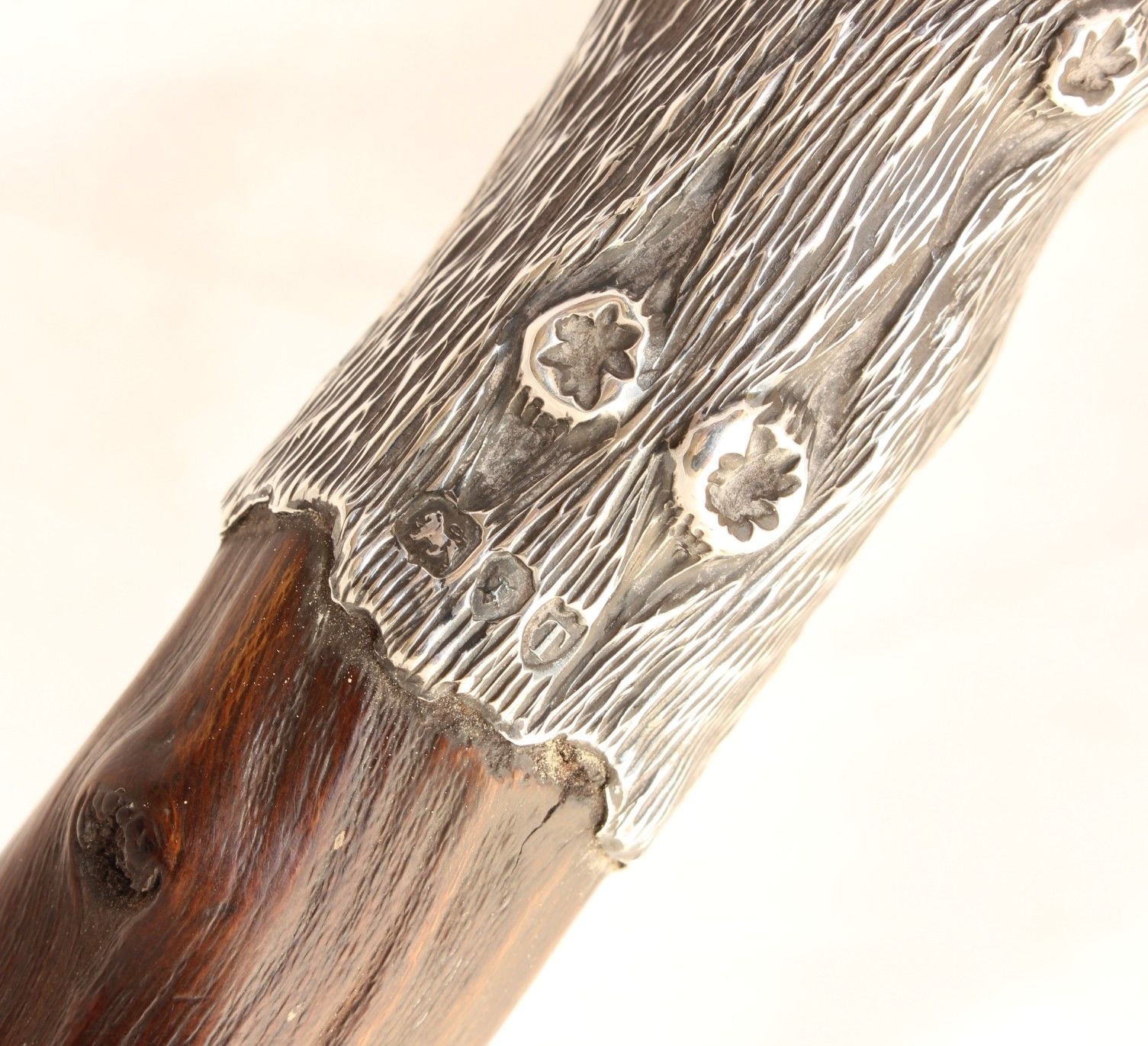 Superb Silver Handle & Thornwood Walking Stick Cane. Henry Howell Co
