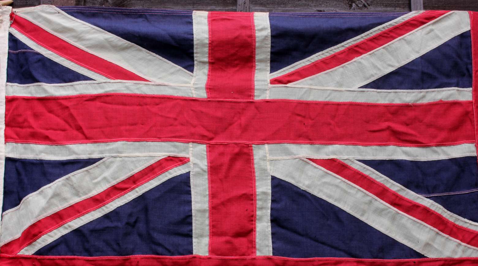 Original Hand Stitched Red Ensign Flag. British Royal Navy. 8 ft 8 ins.