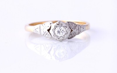 0.10ct Illusion Diamond Ring