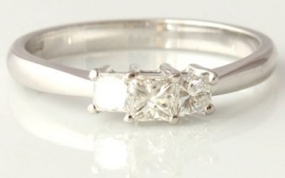 0.45ct Three Diamond Ring