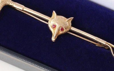 9ct Fox Brooch