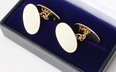 9ct Oval Cufflinks