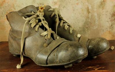 Antique Brown Leather Football Boots