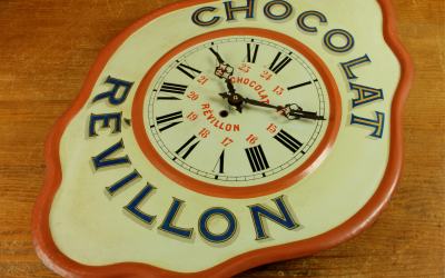 Antique Chocolat Revillon Clock