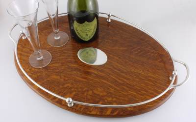 Antique English Oak Tray