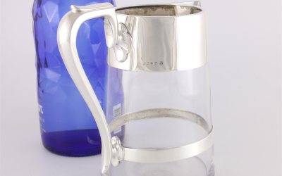 Antique Glass Plated Water Jug