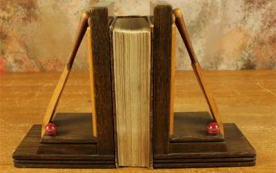 Antique TS Cricket Bookends