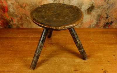Antique Welsh Milking Stool