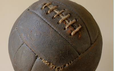 Antique Worn Leather Football