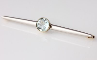 Aquamarine Brooch