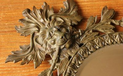 Brass Lion Mirror