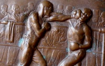 Bronze Boxing Plaque
