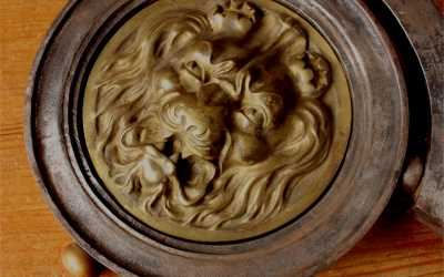 Bronze Lion Sign
