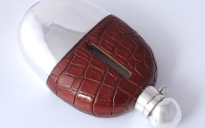 Brown Plated Flask