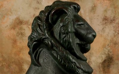 Cast Iron Lion Doorstop