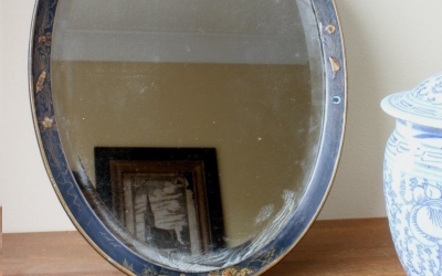 Oval Chinoiserie Mirror