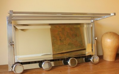 Chrome Mirror Luggage Rack