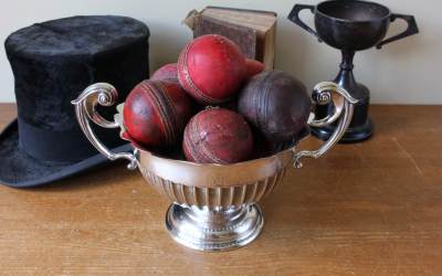 Cricket Ball Plated Trophy Bowl