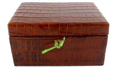 Croc Leather Jewellery Box