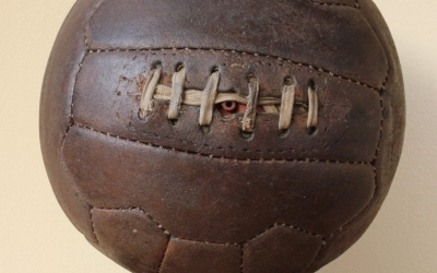 Dark Brown Eighteen Panel Football