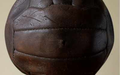 Dark Brown Leather Football