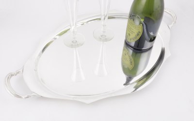 Deco Plated Drinks Tray