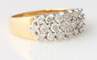 Diamond Three Band Ring