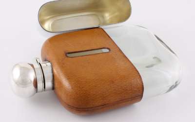 Dixon Leather Hip Flask