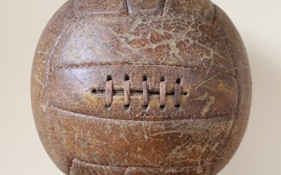 Eighteen Panel Five Hole 1940 Football
