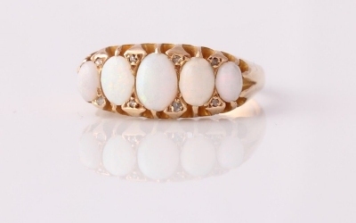 Five Stone Opal Ring
