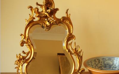 Gilt Cherub Mirror