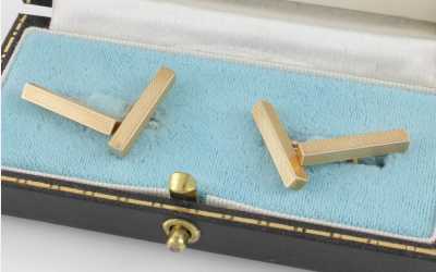 Gold Bar Cufflinks